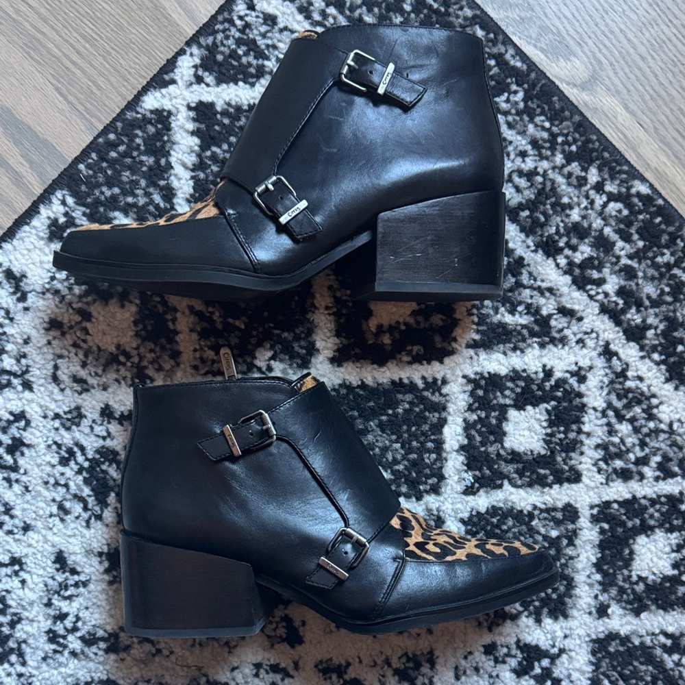 SAM EDELMAN Reese Pony Hair Leather
Ankle Boots - Picture 4 of 8